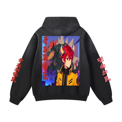 Heavyweight Sunfade Oversized Hoodie Tuc's & Koop's Limited Edition(Koop's Anime Edition)