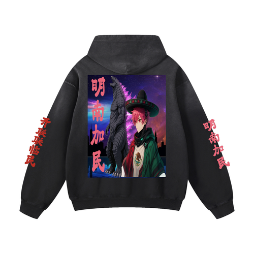 Heavyweight Sunfade Oversized Hoodie Tuc's & Koop's Limited Edition(Tuc's Anime Edition)